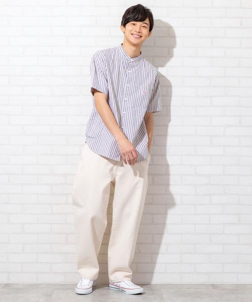 coen（コーエン）の「ワイドデニムパンツ（デニムパンツ・メンズ・ネイビー/オフホワイト・MEDIUM/SMALL/X-LARGE/LARGE）」の12枚目の写真