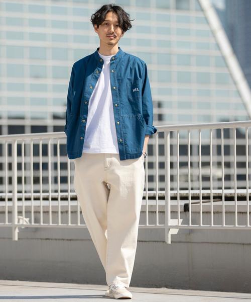 coen（コーエン）の「ワイドデニムパンツ（デニムパンツ・メンズ・ネイビー/オフホワイト・MEDIUM/SMALL/X-LARGE/LARGE）」の9枚目の写真