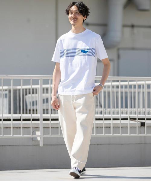 coen（コーエン）の「ワイドデニムパンツ（デニムパンツ・メンズ・ネイビー/オフホワイト・MEDIUM/SMALL/X-LARGE/LARGE）」の3枚目の写真