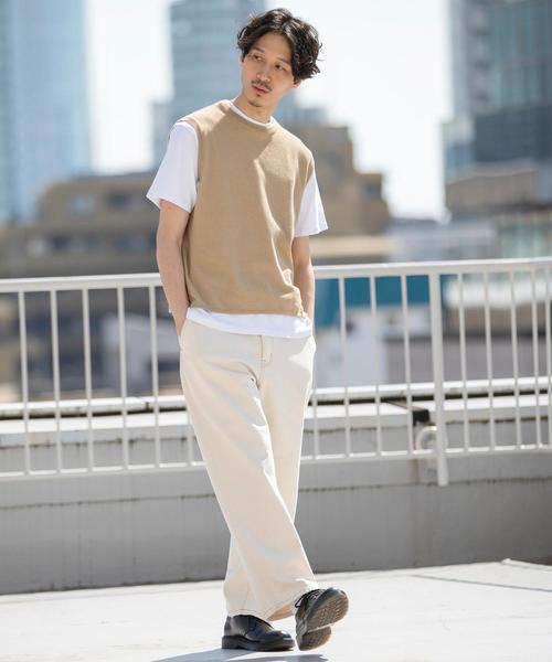 coen（コーエン）の「ワイドデニムパンツ（デニムパンツ・メンズ・ネイビー/オフホワイト・MEDIUM/SMALL/X-LARGE/LARGE）」の22枚目の写真