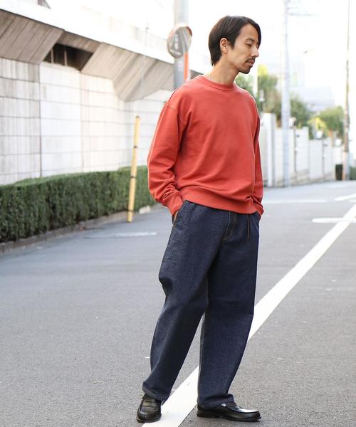 coen（コーエン）の「ワイドデニムパンツ（デニムパンツ・メンズ・ネイビー/オフホワイト・MEDIUM/SMALL/X-LARGE/LARGE）」の21枚目の写真