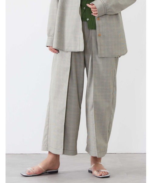 POU DOU DOU（プードゥドゥ）の「フロントベルトラップガウチョパンツ（その他パンツ・レディース・ベージュ/グレー/ライトベージュ/ブラック・3）」の9枚目の写真