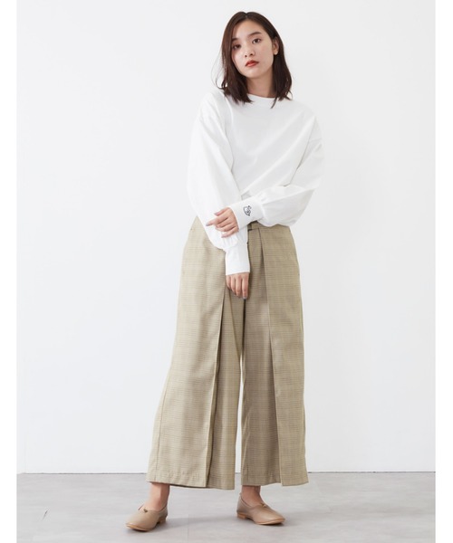 POU DOU DOU（プードゥドゥ）の「フロントベルトラップガウチョパンツ（その他パンツ・レディース・ベージュ/グレー/ライトベージュ/ブラック・3）」の10枚目の写真