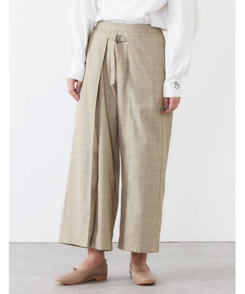 POU DOU DOU（プードゥドゥ）の「フロントベルトラップガウチョパンツ（その他パンツ・レディース・ベージュ/グレー/ライトベージュ/ブラック・3）」の12枚目の写真