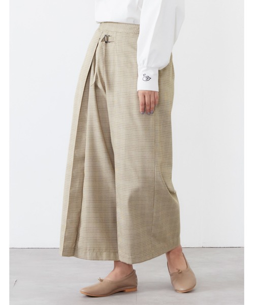 POU DOU DOU（プードゥドゥ）の「フロントベルトラップガウチョパンツ（その他パンツ・レディース・ベージュ/グレー/ライトベージュ/ブラック・3）」の13枚目の写真