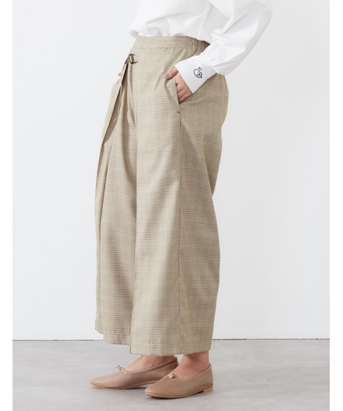 POU DOU DOU（プードゥドゥ）の「フロントベルトラップガウチョパンツ（その他パンツ・レディース・ベージュ/グレー/ライトベージュ/ブラック・3）」の14枚目の写真