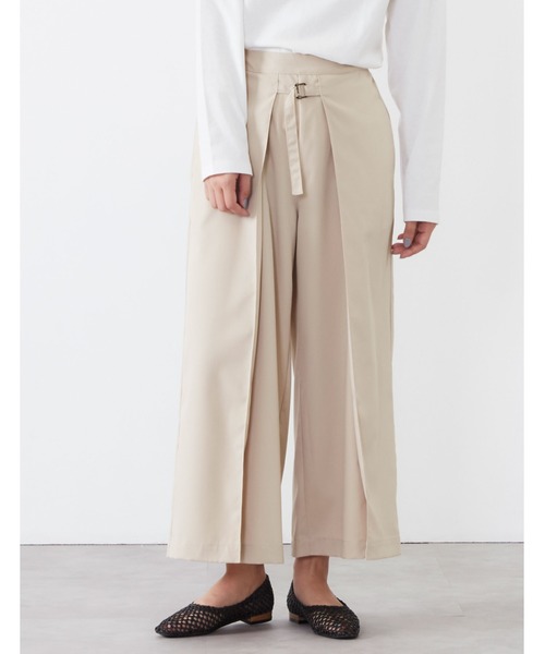 POU DOU DOU（プードゥドゥ）の「フロントベルトラップガウチョパンツ（その他パンツ・レディース・ベージュ/グレー/ライトベージュ/ブラック・3）」の17枚目の写真