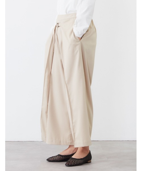 POU DOU DOU（プードゥドゥ）の「フロントベルトラップガウチョパンツ（その他パンツ・レディース・ベージュ/グレー/ライトベージュ/ブラック・3）」の19枚目の写真