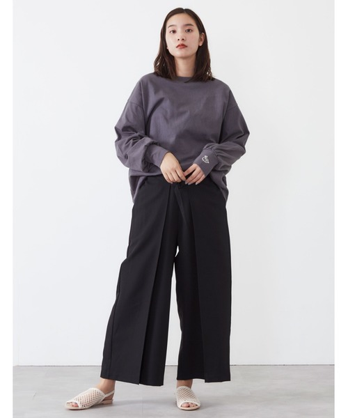 POU DOU DOU（プードゥドゥ）の「フロントベルトラップガウチョパンツ（その他パンツ・レディース・ベージュ/グレー/ライトベージュ/ブラック・3）」の20枚目の写真