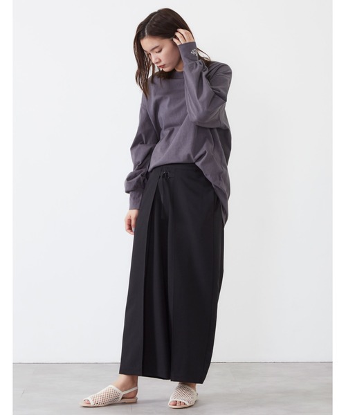 POU DOU DOU（プードゥドゥ）の「フロントベルトラップガウチョパンツ（その他パンツ・レディース・ベージュ/グレー/ライトベージュ/ブラック・3）」の21枚目の写真