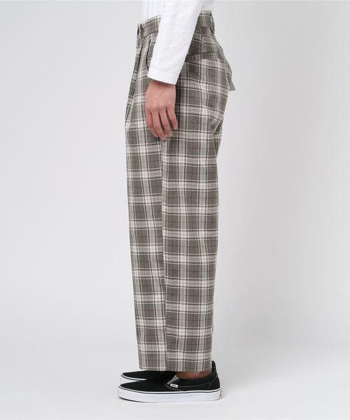 WEGO（ウィゴー）の「WEGO/【セットアップ対応商品】チェックワイドスラックス（スラックス・メンズ・ベージュ/グレー・MEDIUM/LARGE）」の20枚目の写真