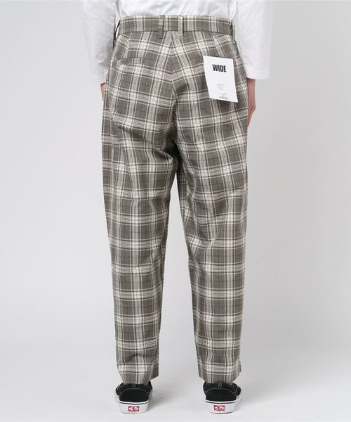 WEGO（ウィゴー）の「WEGO/【セットアップ対応商品】チェックワイドスラックス（スラックス・メンズ・ベージュ/グレー・MEDIUM/LARGE）」の11枚目の写真