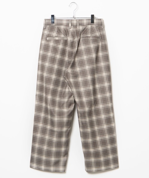 WEGO（ウィゴー）の「WEGO/【セットアップ対応商品】チェックワイドスラックス（スラックス・メンズ・ベージュ/グレー・MEDIUM/LARGE）」の19枚目の写真