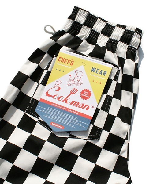 COOKMAN(クックマン)の「Cookman クックマン シェフパンツ イージーパンツ ワイドパンツ チェッカー(その他パンツ・メンズ・ブラック・MEDIUM/LARGE/SMALL/X-LARGE)」の4枚目の写真
