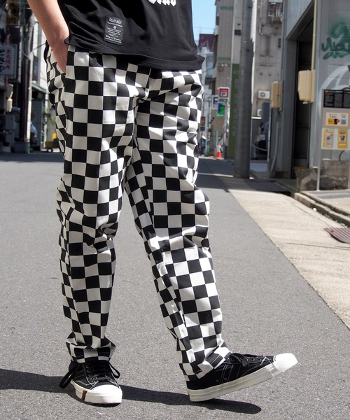Cookman シェフパンツ 黒チェッカー COOKMAN（クックマン）チェッカーブラック シェフパンツ Chef