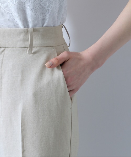 Heather（ヘザー）の「リネンライクスラックス　883930（スラックス・レディース・アイボリー/ブラウン系その他/ブルー系その他/レッド系その他・S/M）」の11枚目の写真