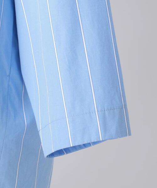 ブラミンク R C STRIPE CN LSL BL ストライプ ブラウス BLAMINK - ブラミンク R C STRIPE CN LSL BL ストライプ