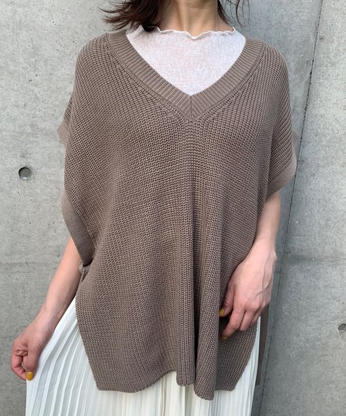 FUN.TRINITY(ファン トリニティー)の「サイドリボンベスト(ベスト・レディース・アイボリー/モカ/ベージュ/ミント・M)」の17枚目の写真