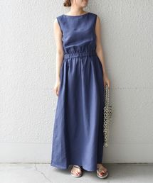 SHIPS any: L.B.N. リネンブレンド マキシワンピース◇