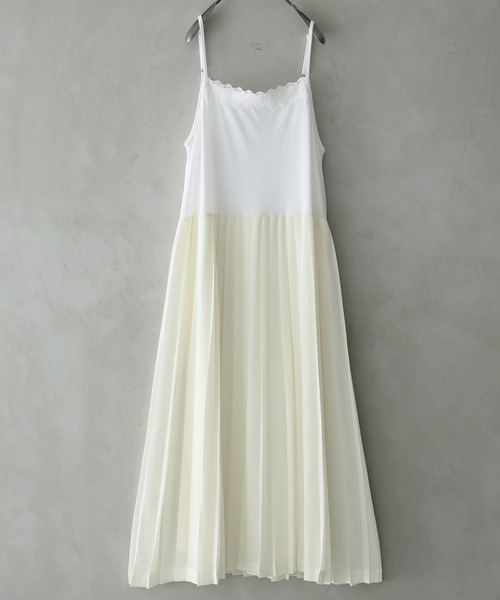 胸元レースプリーツペチワンピース ワンピース N Orlabel ノアールレーベル のファッション通販 Zozotown