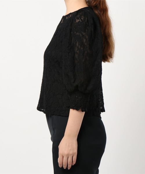archives（アルシーヴ）の「シアーレースブラウス（シャツ/ブラウス・レディース・ブルー/ブラック/ベージュ・MEDIUM）」の5枚目の写真