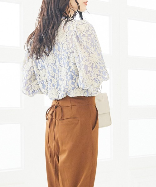 archives（アルシーヴ）の「シアーレースブラウス（シャツ/ブラウス・レディース・ブルー/ブラック/ベージュ・MEDIUM）」の16枚目の写真