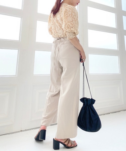 archives（アルシーヴ）の「シアーレースブラウス（シャツ/ブラウス・レディース・ブルー/ブラック/ベージュ・MEDIUM）」の15枚目の写真