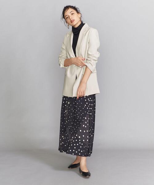 BEAUTY&YOUTH UNITED ARROWS（ビューティーアンドユースユナイテッドアローズ）の「BY レーヨンブレンドダブルジャケット о（テーラードジャケット・レディース・ナチュラル/ダークブラウン・SMALL/MEDIUM）」の18枚目の写真