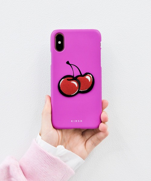 KIRSH(キルシー)の「BIG CHERRY IPHONE CASE/ビッグチェリーアイフォンケース(スマホケース/カバー)」|ピンク