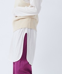 DouDou | ラウンドヘムチュニックT(Tシャツ/カットソー)