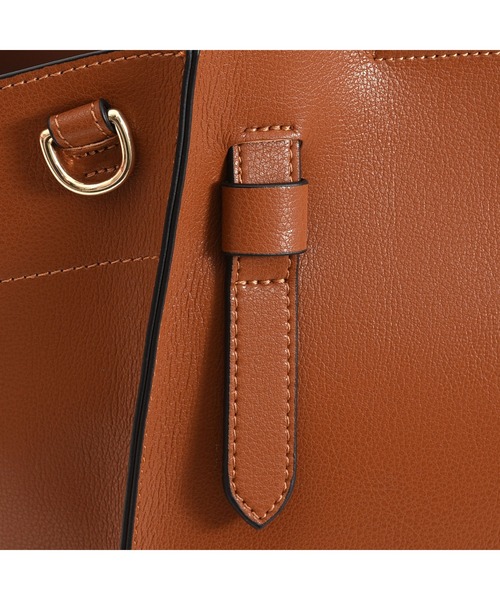 COOCO(クーコ)の「フェイクレザー 2WAY トートバッグ(トートバッグ・レディース・ブラック/レッド/キャメル/グリーン/ネイビー/グレー系その他/サックスブルー/オフホワイト/ダークグレー/ピンク・9)」の22枚目の写真