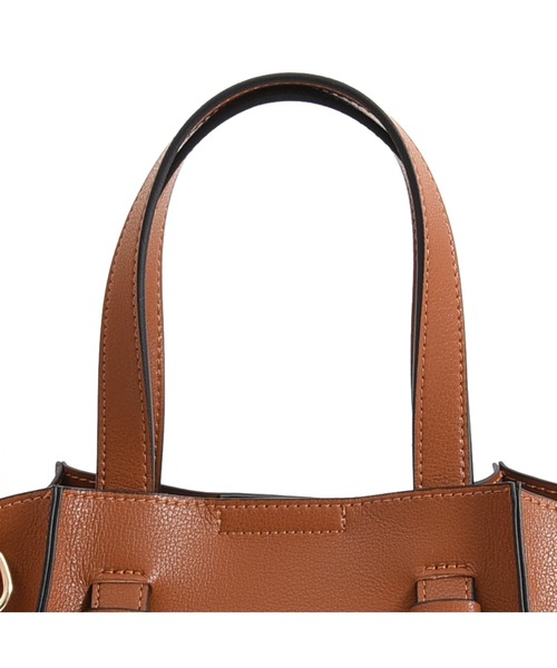 COOCO(クーコ)の「フェイクレザー 2WAY トートバッグ(トートバッグ・レディース・ブラック/レッド/キャメル/グリーン/ネイビー/グレー系その他/サックスブルー/オフホワイト/ダークグレー/ピンク・9)」の14枚目の写真