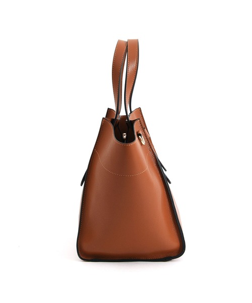 COOCO(クーコ)の「フェイクレザー 2WAY トートバッグ(トートバッグ・レディース・ブラック/レッド/キャメル/グリーン/ネイビー/グレー系その他/サックスブルー/オフホワイト/ダークグレー/ピンク・9)」の13枚目の写真