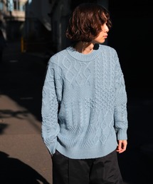 FREAK'S STORE | WEB限定 ビッグシルエット クレイジーパターン ケーブルニット(ニット/セーター)
