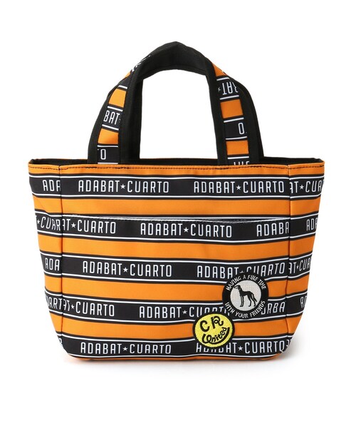 adabat（アダバット）の「cuarto united（クアルトユナイテッド）×アダバット コラボ カートバッグ（トートバッグ・レディース・ブラック/グリーン/オレンジ・00）」の4枚目の写真