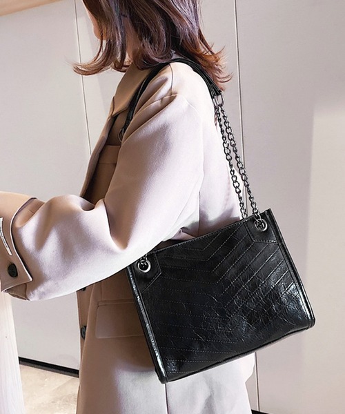 クロコダイル型押しチェーンバッグ ショルダーバッグ Styleblock スタイルブロック のファッション通販 Zozotown
