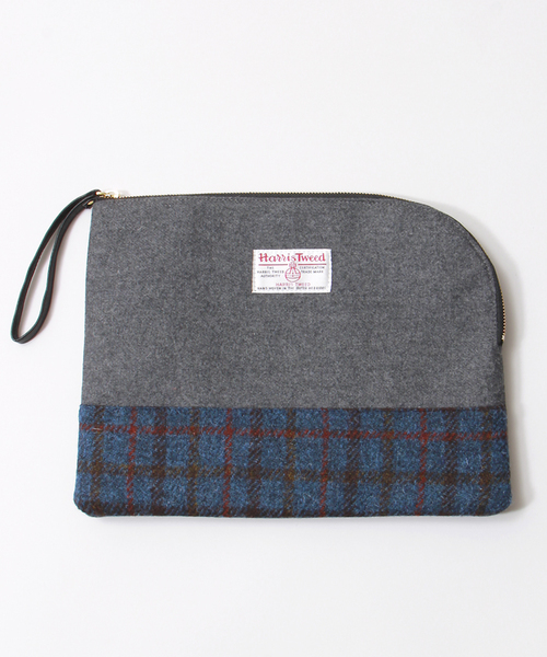 HARRIS TWEED(ハリスツイード)の「WEGO/HarrisTweed クラッチバッグ(クラッチバッグ・メンズ・ブラック/グレー・FREE)」の5枚目の写真