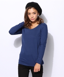 AZUL by moussy | T/C天竺ヨーク切替R/N長袖PO(Tシャツ/カットソー)