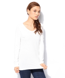 AZUL by moussy | T/C天竺ヨーク切替R/N長袖PO(Tシャツ/カットソー)
