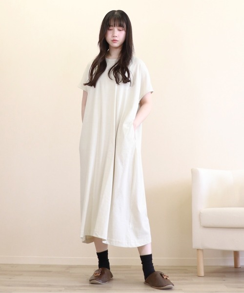 セール 吸水速乾 半袖 ロングワンピース パジャマ ルームウェア パジャマ Voov ブーブ のファッション通販 Zozotown