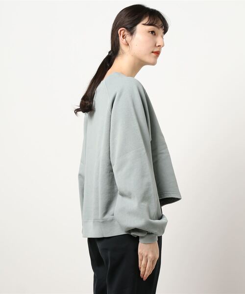 179/WG(イチナナキュウダブルジー)の「ピグメントビッグスウェットプルオーバー(Tシャツ/カットソー・レディース・チャコールグレー/ライトグリーン/ライトグレー・FREE)」の17枚目の写真