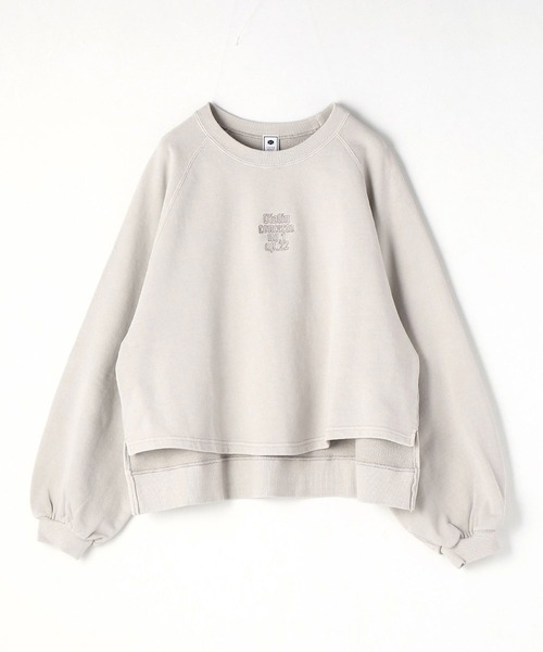 179/WG(イチナナキュウダブルジー)の「ピグメントビッグスウェットプルオーバー(Tシャツ/カットソー・レディース・チャコールグレー/ライトグリーン/ライトグレー・FREE)」の20枚目の写真