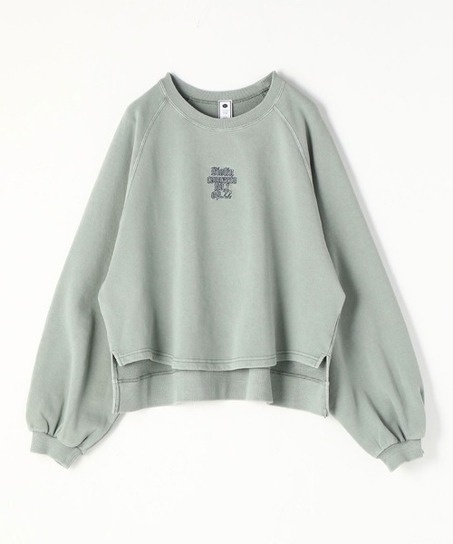 179/WG(イチナナキュウダブルジー)の「ピグメントビッグスウェットプルオーバー(Tシャツ/カットソー・レディース・チャコールグレー/ライトグリーン/ライトグレー・FREE)」の7枚目の写真