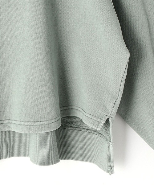 179/WG(イチナナキュウダブルジー)の「ピグメントビッグスウェットプルオーバー(Tシャツ/カットソー・レディース・チャコールグレー/ライトグリーン/ライトグレー・FREE)」の18枚目の写真