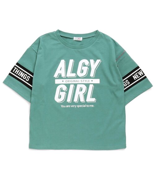 algy（アルジー）の「/袖ジップT（Tシャツ/カットソー・キッズ・オフホワイト/グリーン/ベージュ・X-SMALL/MEDIUM/XX-SMALL/SMALL/XXX-SMALL）」の3枚目の写真