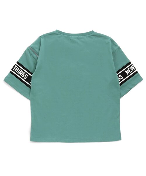 algy（アルジー）の「/袖ジップT（Tシャツ/カットソー・キッズ・オフホワイト/グリーン/ベージュ・X-SMALL/MEDIUM/XX-SMALL/SMALL/XXX-SMALL）」の7枚目の写真