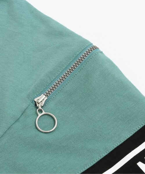 algy（アルジー）の「/袖ジップT（Tシャツ/カットソー・キッズ・オフホワイト/グリーン/ベージュ・X-SMALL/MEDIUM/XX-SMALL/SMALL/XXX-SMALL）」の12枚目の写真