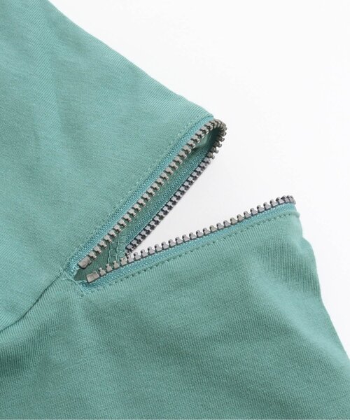 algy（アルジー）の「/袖ジップT（Tシャツ/カットソー・キッズ・オフホワイト/グリーン/ベージュ・X-SMALL/MEDIUM/XX-SMALL/SMALL/XXX-SMALL）」の13枚目の写真