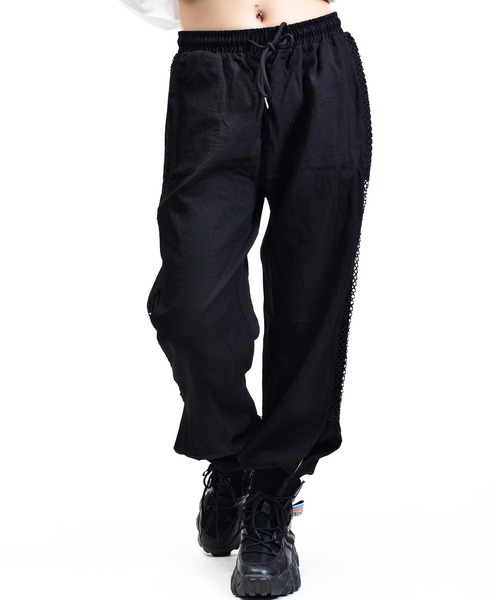 babyShoop（ベイビーシュープ）の「サイドメッシュロングパンツ（その他パンツ・レディース・ブラック・XX-LARGE/X-LARGE）」の5枚目の写真