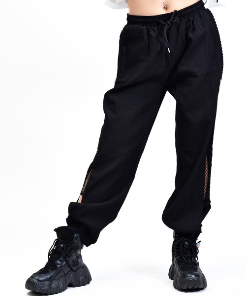 babyShoop（ベイビーシュープ）の「サイドメッシュロングパンツ（その他パンツ・レディース・ブラック・XX-LARGE/X-LARGE）」の9枚目の写真